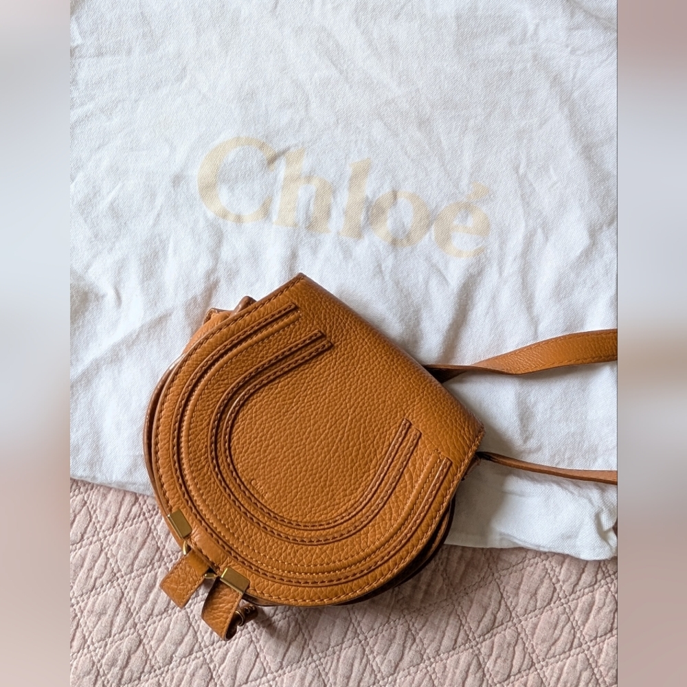 Chloe Marcie Tan Leather Bag excellent condition!